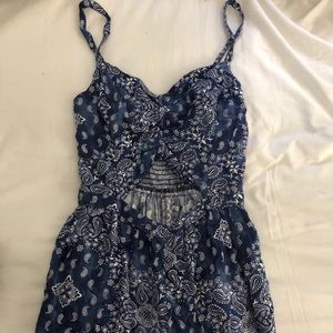 Hollister bandana romper